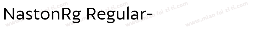 NastonRg Regular字体转换